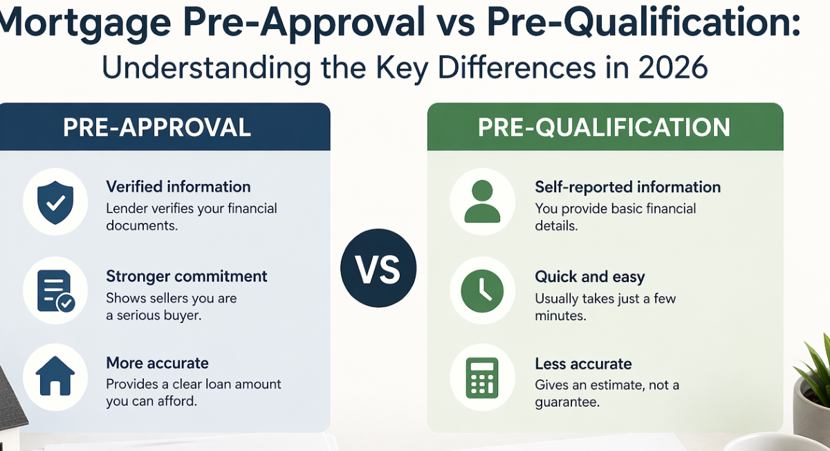 Mortgage Pre-Approval vs Pre-Qualification: Understanding the Key Differences in 2026